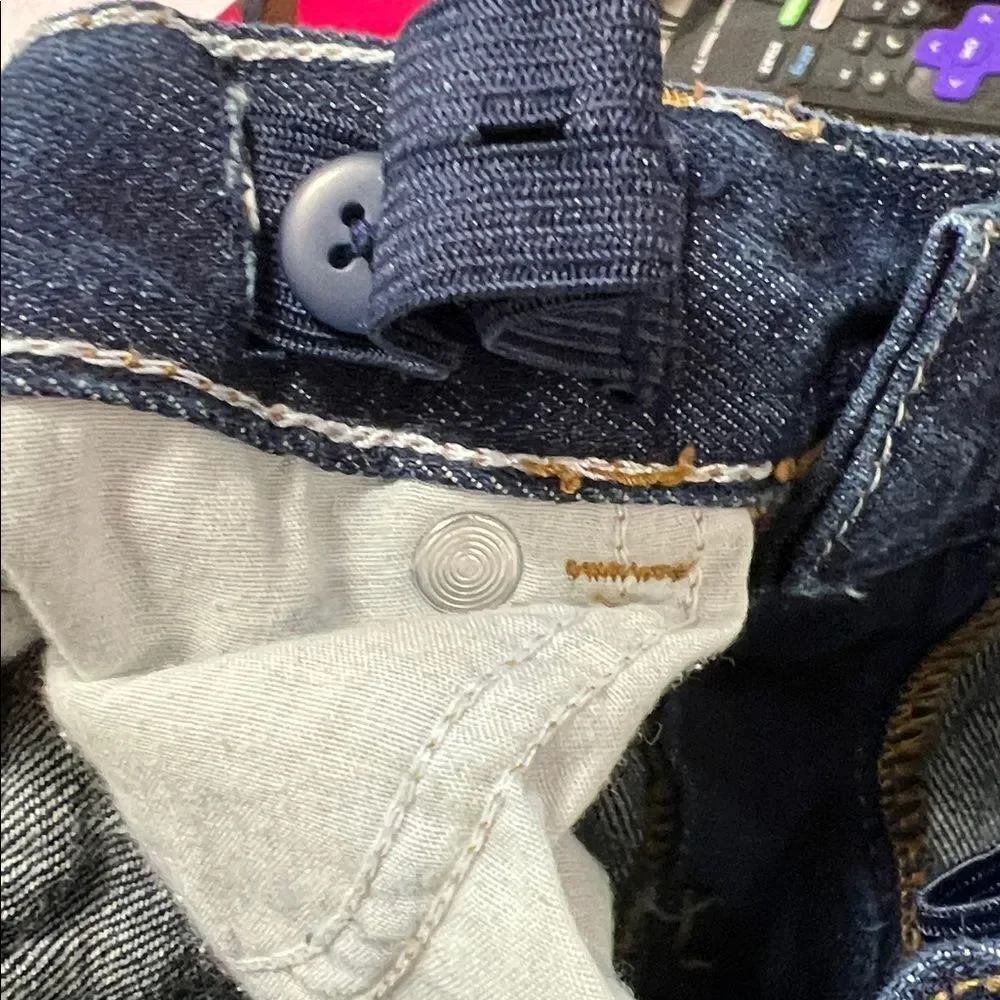 Carter’s dark blue denim straight leg jeans adjustable waist size 3T